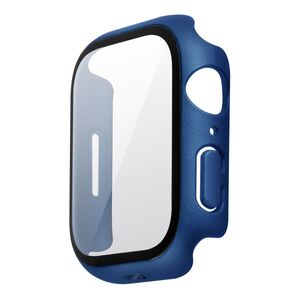 Uniq Legion Case with 9H Tempered Glass Screen Protection for Apple Watch 45mm - Cobalt