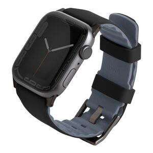 Uniq Linus Airosoft Silicone Strap for Apple Watch 45/44/42mm - Midnight Black