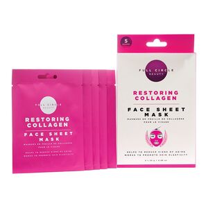 Full Circle Beauty Restoring Collagen Face Sheet Mask (Pack of 5)