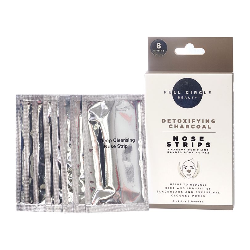 Full Circle Beauty Detoxifying Charcoal Nose Strips (Pack of 8)