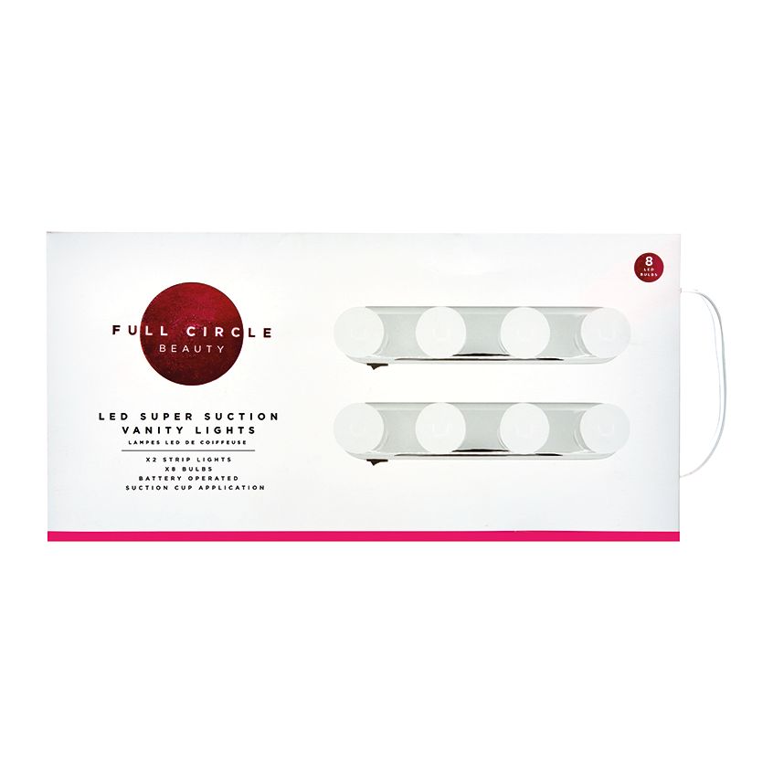 Full Circle Beauty LED Suction Vanity Lights (Pack of 2)