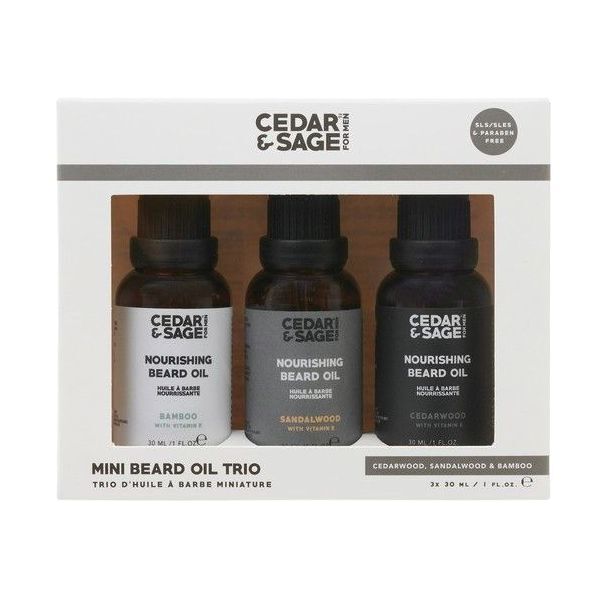 Cedar & Sage Cedar & Sage Beard Oil 3 x 30ml Set (Set of 3)