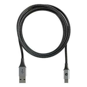Rolling Square USB-A to USB-C 18W Cable 2m - Mercury Grey