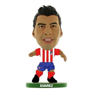 Soccerstarz Atletico Madrid Luis Suarez Classic Home Kit Collectible 2-Inch Figure
