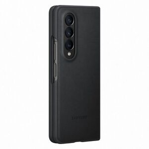 Samsung Galaxy Fold4 Leather Cover - Black