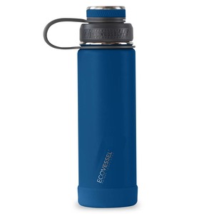 Ecovessel Night Navy Boulder Water Bottle 591ml Blue