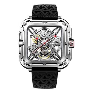 Ciga Design X Series Great Ape Stainless Steel Hollow Design Wrist Watch - Silver