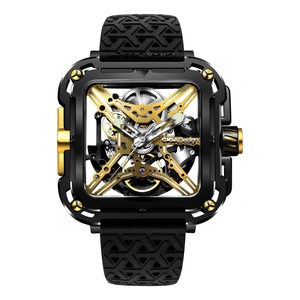 Ciga Design X Series Great Ape Titanium Coating Hollow Design Wrist Watch - Black & Gold
