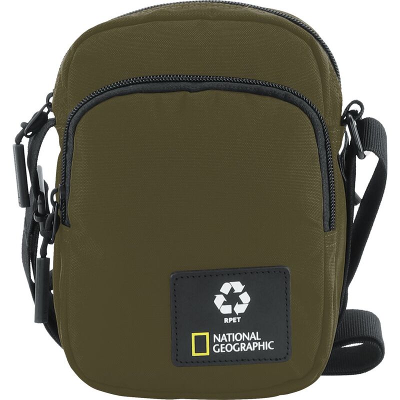 National Geographic Ocean Rpet 2 Compartment Utility Bag Khaki 2.2 Ltrs
