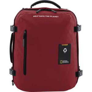 National Geographic Ocean Rpet 3 Way 42Cm Small Backpack Red 23.4 Ltrs
