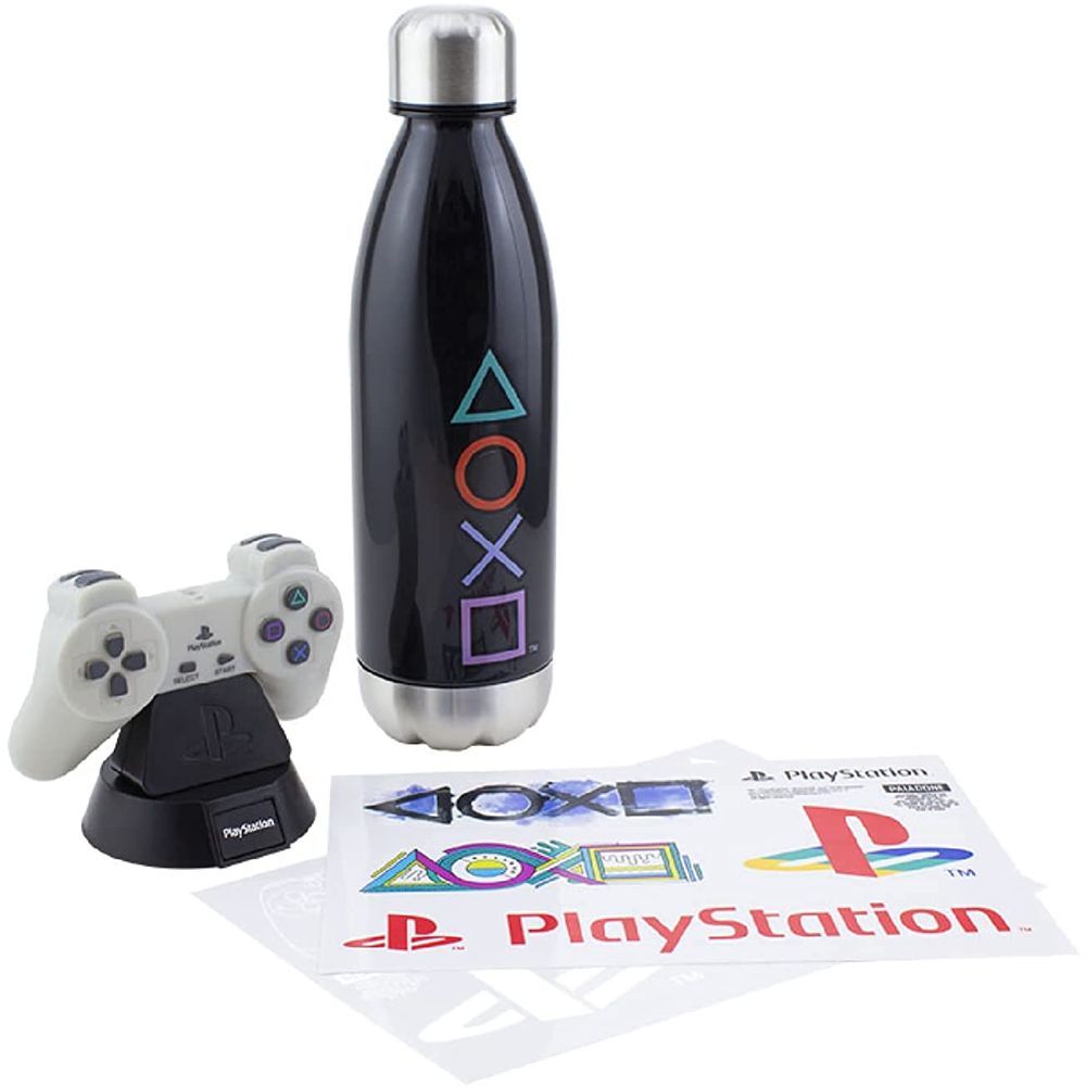 Paladone Playstation Icon Light Bottle & Sticker Set
