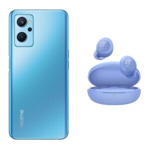 Realme 9i Smartphone 128GB/6GB Dual Sim 4G - Prism Blue + Realme Buds Q2 - Blue (Bundle)
