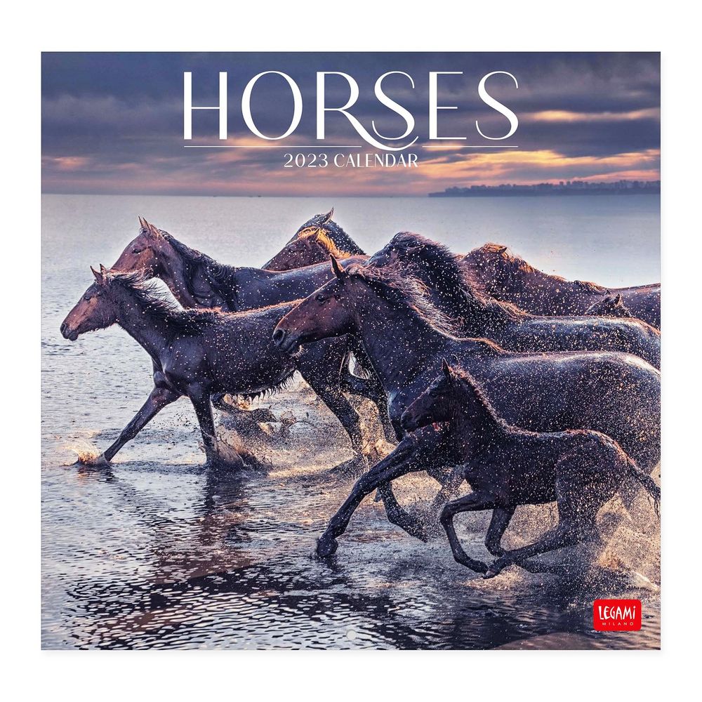 Legami Calendar 2023 (30 x 29 cm) - Horses