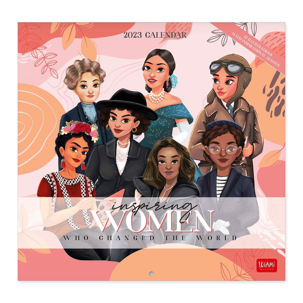 Legami Uncoated Paper Calendar 2023 (30 x 29 cm) - Inspiring Women
