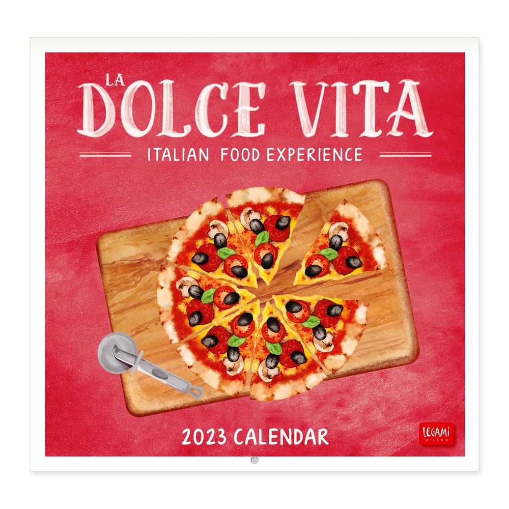 Legami Uncoated Paper Calendar 2023 (30 x 29 cm) - La Dolce Vita