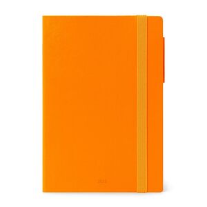 Legami Medium Weekly Diary with Notebook 12 Month 2023 (12 x 18 cm) - Mango