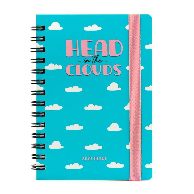 Legami Small Weekly Spiral Bound Diary 12 Month 2023 (9.5 x 13 cm) - Cloud