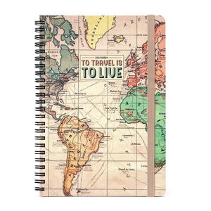 Legami Large Weekly Spiral Bound Diary 12 Month 2023 (15 x 21 cm) - Travel