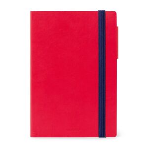 Legami Medium Daily Diary 16 Month 2022/2023 (12 x 18 cm) - Red