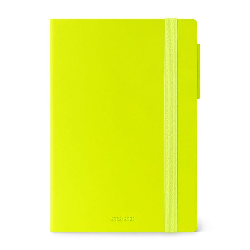 Legami Medium Daily Diary 16 Month 2022/2023 (12 x 18 cm) - Lime Green