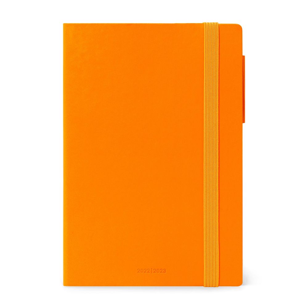 Legami Medium Weekly Diary with Notebook 18 Month 2022/2023 (12 x 18 cm) - Mango