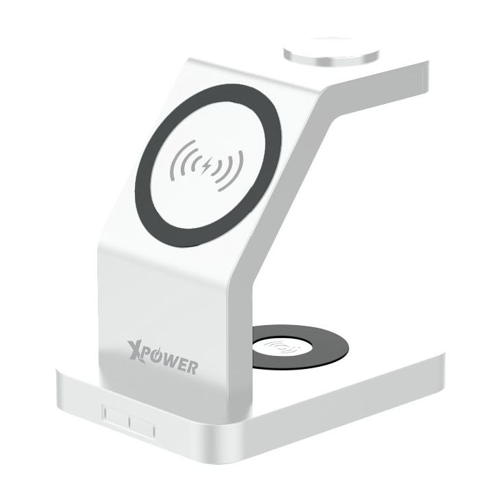 xPower WLS7 15W Magnetic Wireless Charger - White