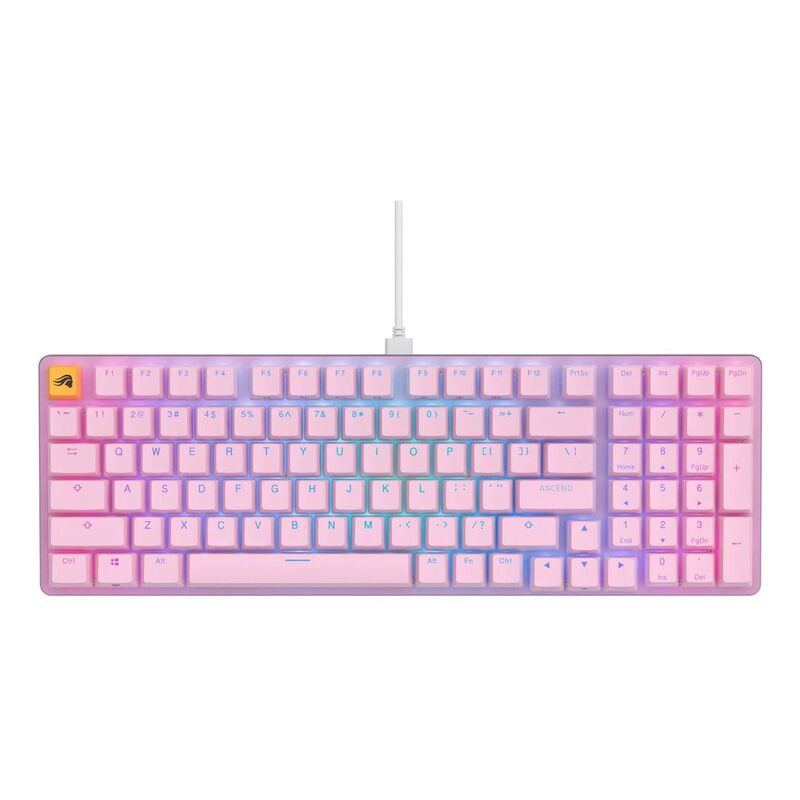 Glorious GMMK 2 Pre-Built Edition Full Size 96% Modular Mechanical Keyboard - Pink (ANSI US Layout)