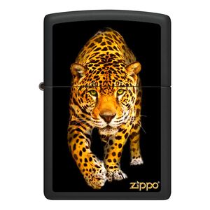 Zippo 218 Ci400735 Black Matte Jaguar Windproof Lighter