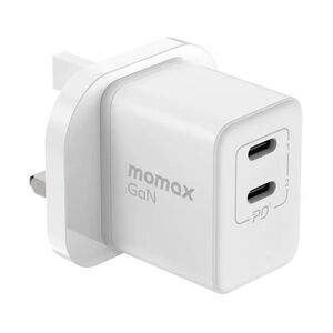 Momax One Plug 35W 2-Port GaN Mini Charger - White