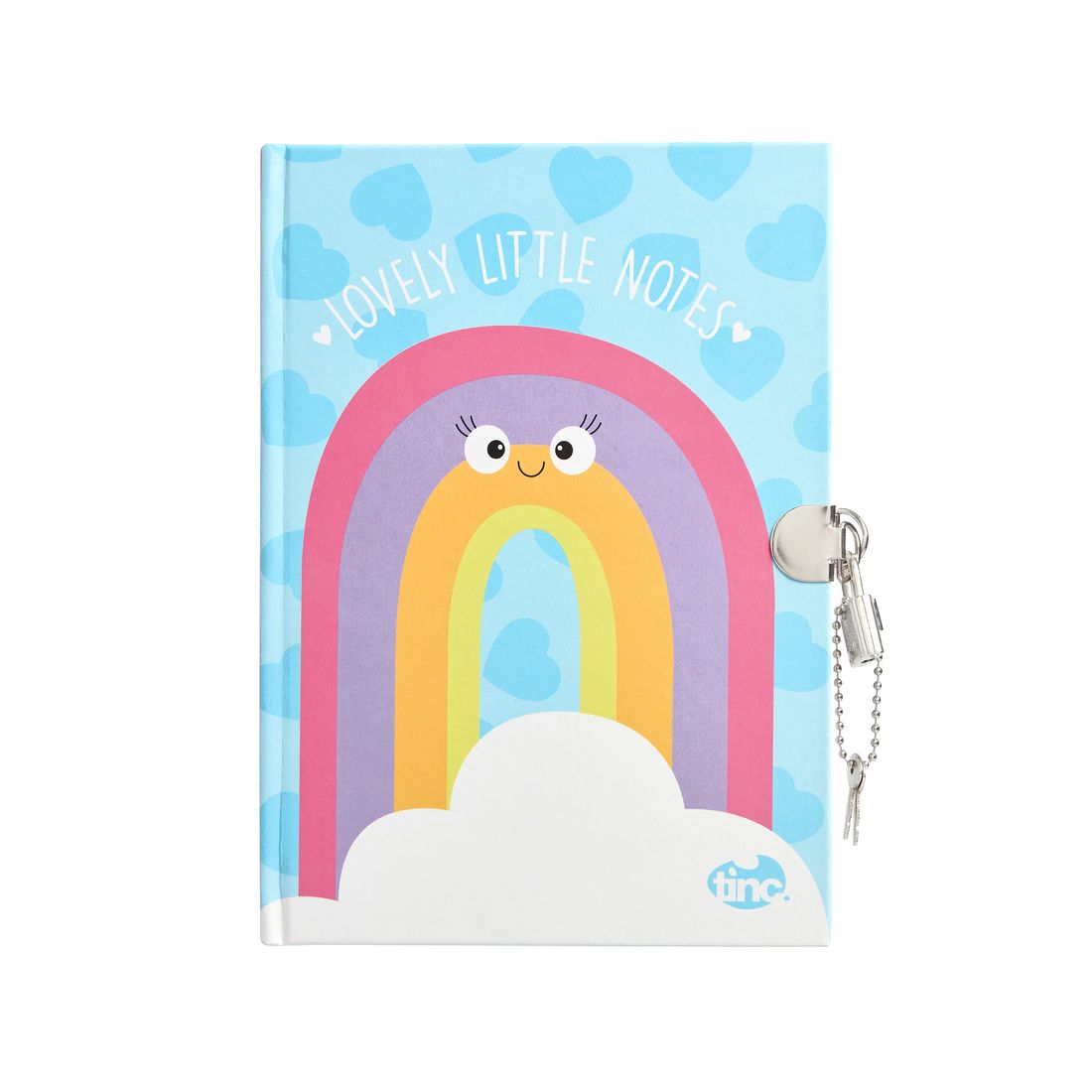 Tinc Rainbow A5 Lockable Journal - Pink