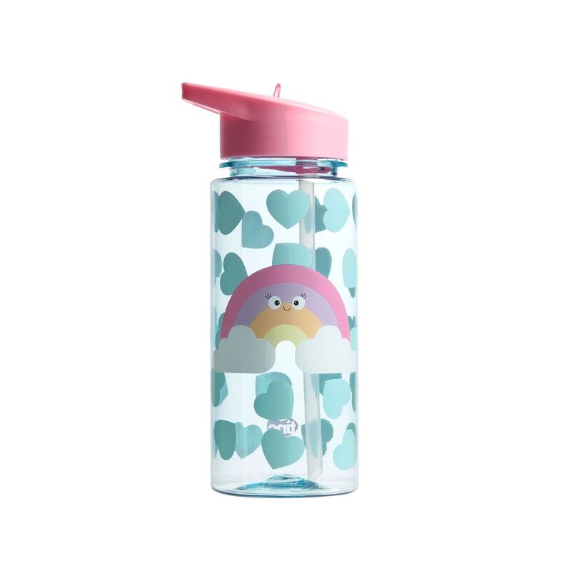 Tinc Rainbow Plastic Water Bottle 550ml - Pink