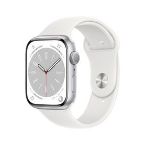 Apple Watch Series 8 GPS 41mm Silver Aluminum Case with White Sport Band