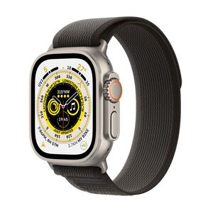 Apple Watch Ultra GPS + Cellular 49mm Gold Titanium Case with Black Gray Trail Loop - M/L