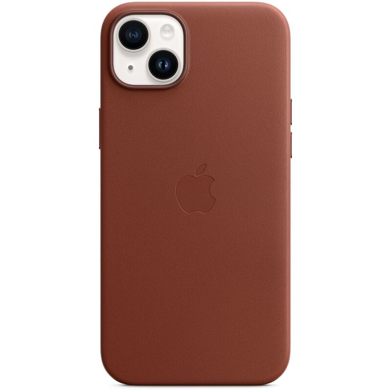 Apple Leather Case with MagSafe for iPhone 14 Plus - Umber
