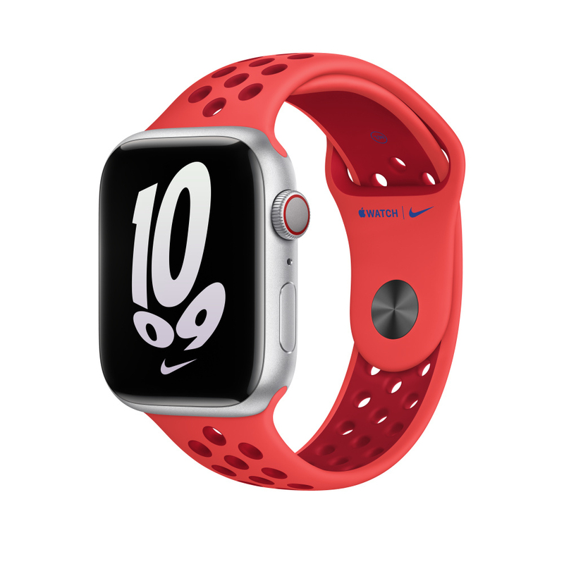 Apple 45mm Nike Sport Band for Apple Watch - Bright Crimson/Gym Red