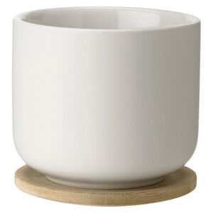 Stelton Theo Cup With Coaster Sand