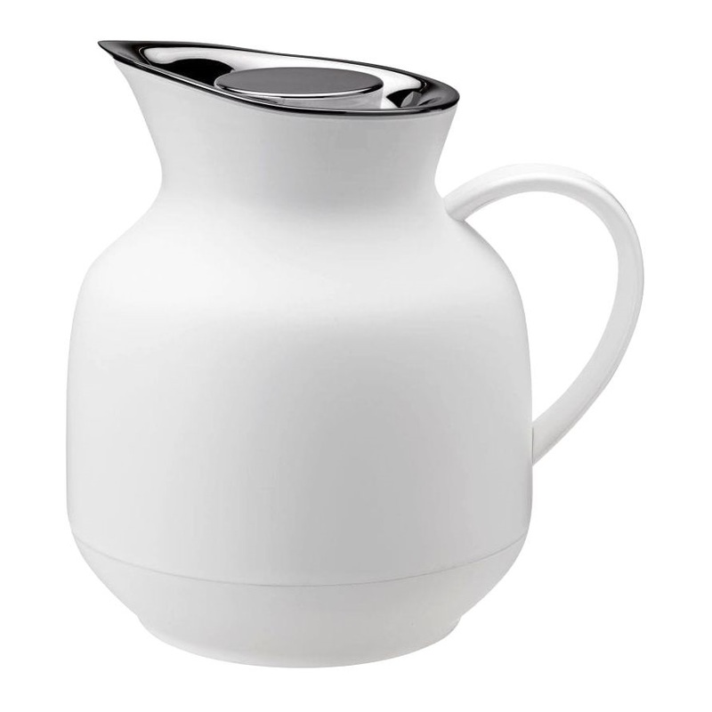 Stelton Amphora Vacuum Jug Tea 1L Soft White