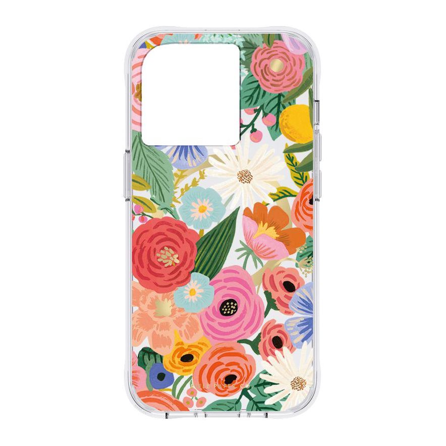 Case-Mate Rifle Paper iPhone 14 Pro Case - Garden Party Blush with Magsafe