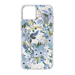 Case-Mate Rifle Paper iPhone 14 Plus Case - Garden Party Blue with Magsafe