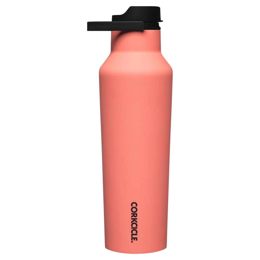 Corkcicle Canteen Vacuum Sport Water Bottle SA Coral 590 ml