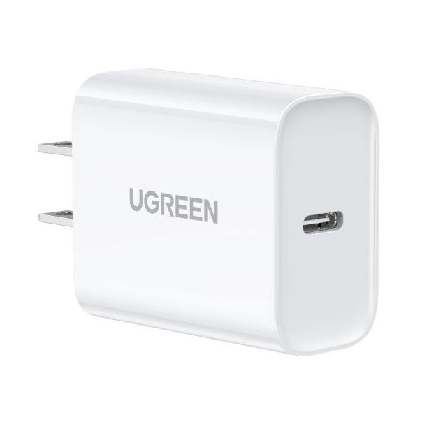 UGreen Dual Port USB-C PD Charger 40W Uk - White