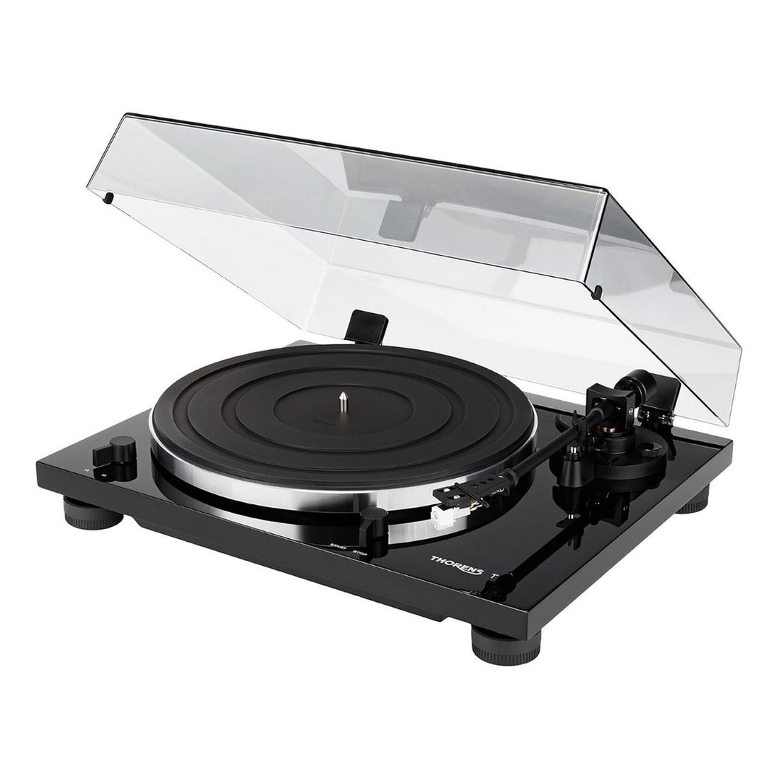 Thorens TD-201 Manual Two-Speed Belt-Drive Turntable with Built-in Preamp - Black High Gloss