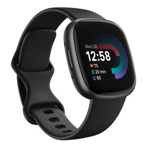 Fitbit Versa 4 Fitness Smartwatch - Black / Graphite Aluminum