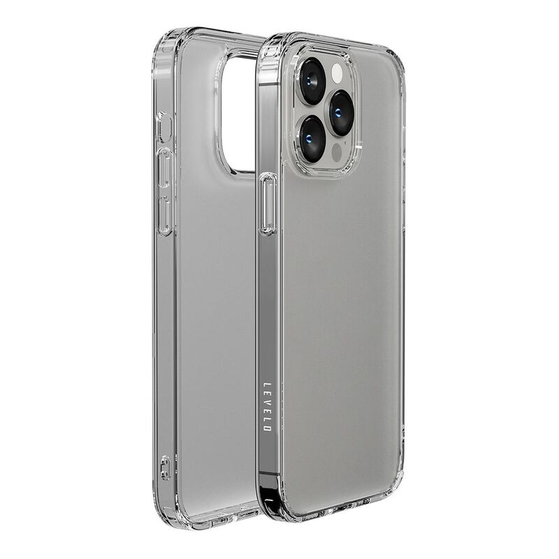 Levelo Lucu Matte Back Case for iPhone 14 Pro Max - Matte Clear