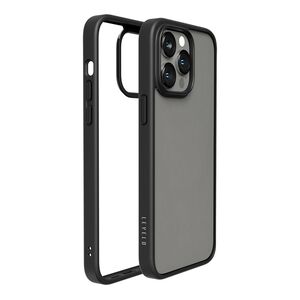 Levelo Solo Clear Back Case for iPhone 14 Pro Max - Black