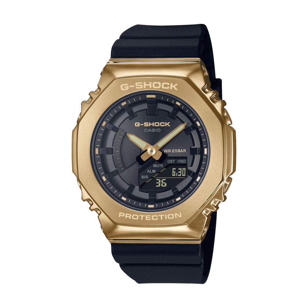 Casio G-Shock GM-S2100GB-1ADR Analog Digital Women's Watch Golden/Black
