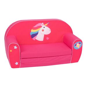 Delsit Sofa Bed- Unicorn Dimond - Dark Pink