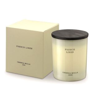 Cereria Molla Premium Vegetable Wax Candle in glass 230g French Linen