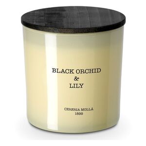 Cereria Molla 2 Wick xl Vegetable Wax Candle in glass 700g/Black Orchid & Lily