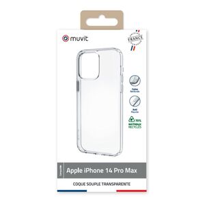 Muvit For France Transparent Soft Case For iPhone 14 Pro Max - Clear